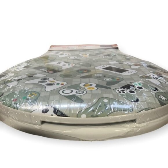 Gamer Gaming Toilet Seat Decorative White Army Green Multicolor NEW - Picture 10 of 15